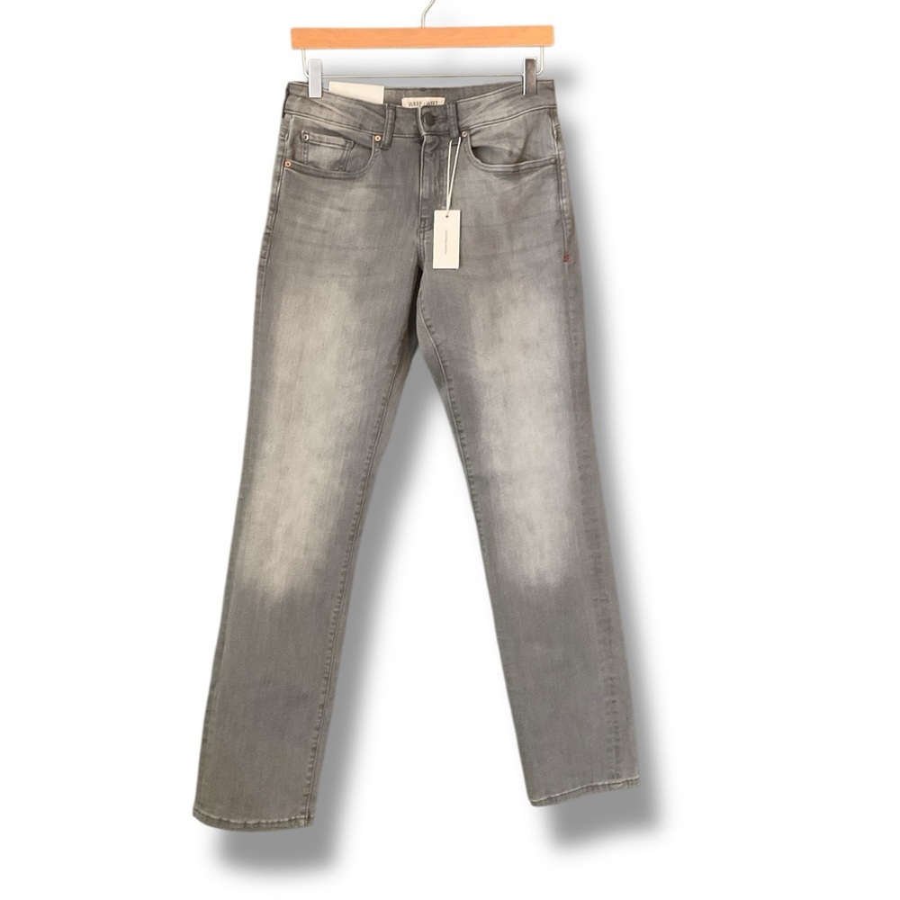 Warp + Weft Smoke Grey Ord Chicago Straight Leg Denim Jeans Size 28x34